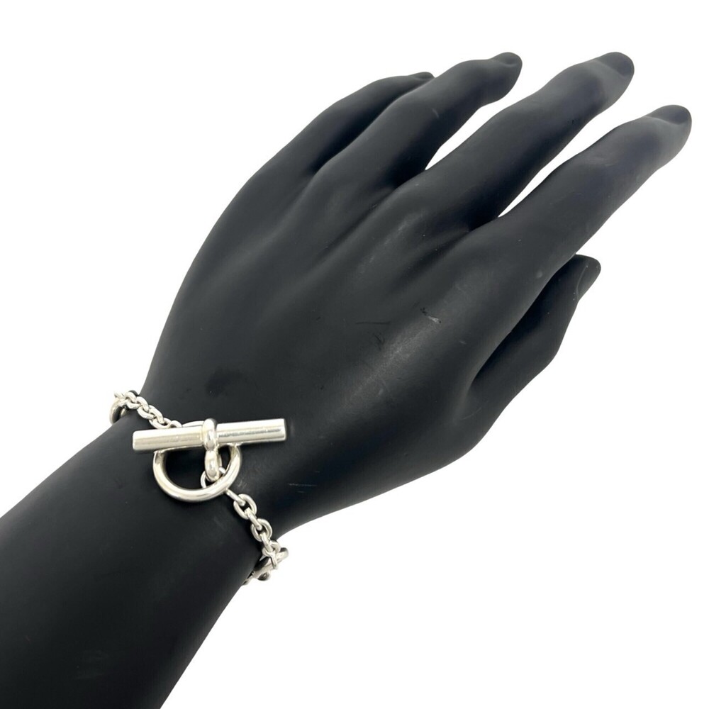 HERMES Chaine d'Ancre Farandole LG Bracelet, Sterling Silver 925, Men's Acces... - Picture 2 of 6